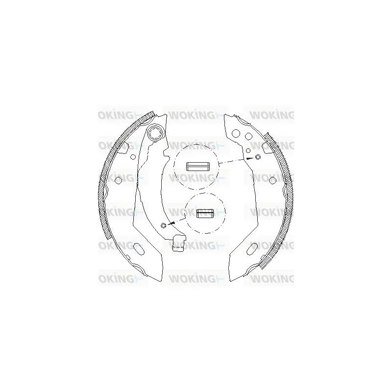 Jeu de mâchoires de frein WOKING Z4095.00