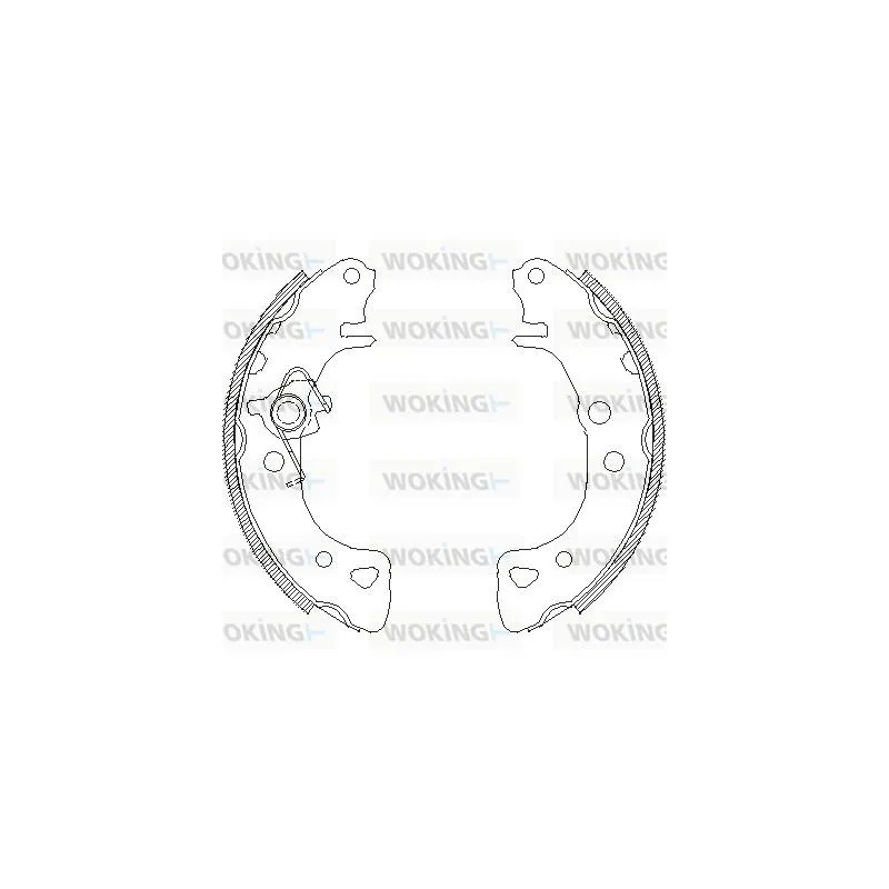 Jeu de mâchoires de frein WOKING Z4126.00