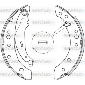 Jeu de mâchoires de frein WOKING Z4149.02