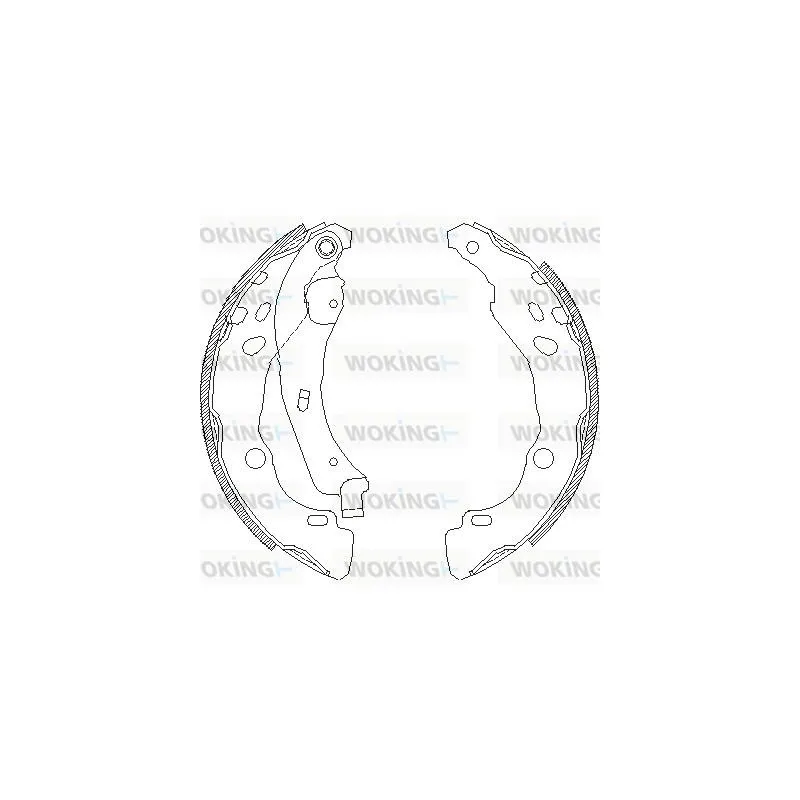 Jeu de mâchoires de frein WOKING Z4152.00