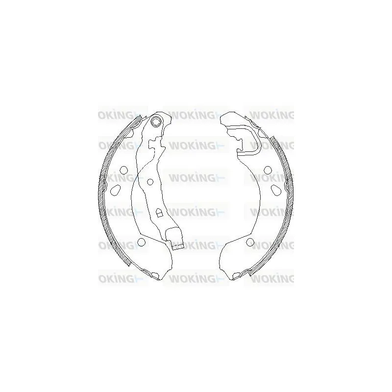 Jeu de mâchoires de frein WOKING Z4168.00