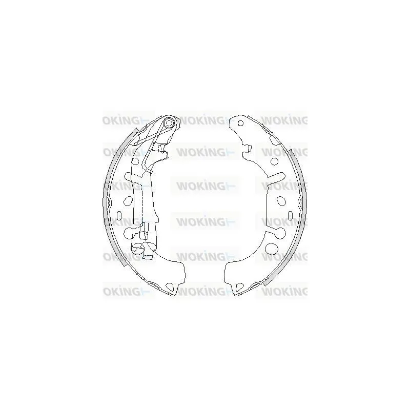 Jeu de mâchoires de frein WOKING Z4192.00