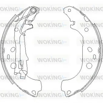 Jeu de mâchoires de frein WOKING Z4206.00