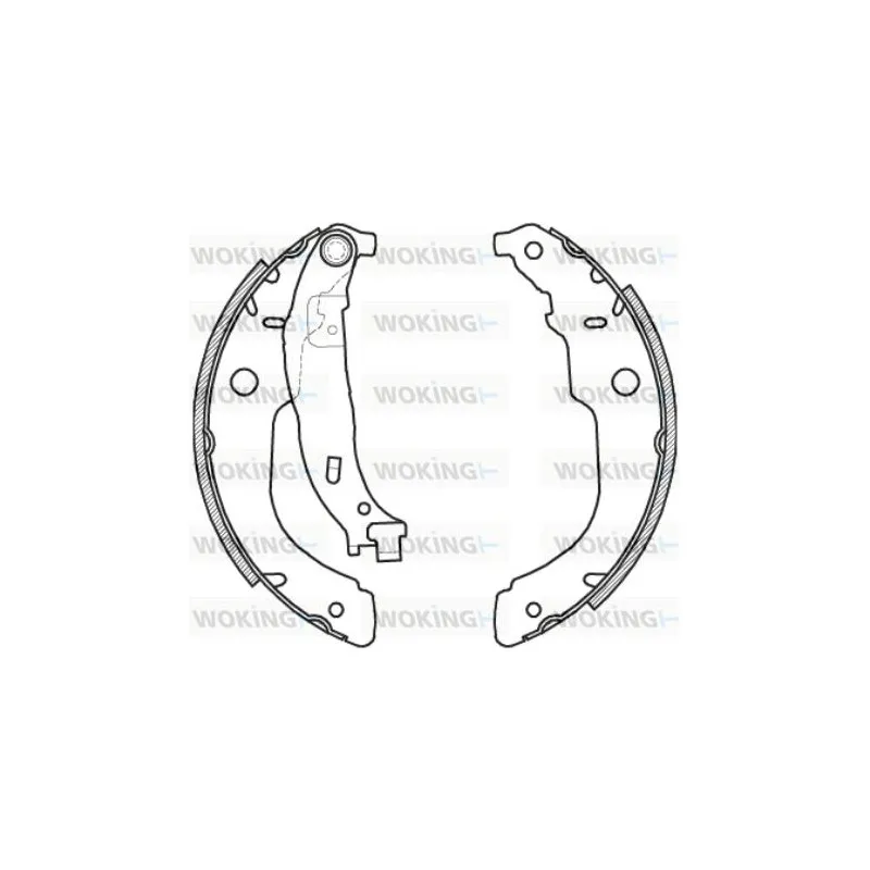 Jeu de mâchoires de frein WOKING Z4212.00