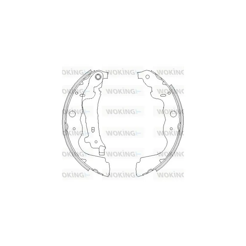 Jeu de mâchoires de frein WOKING Z4237.00
