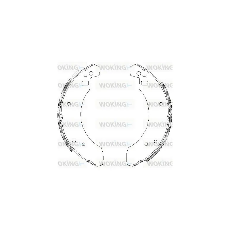 Jeu de mâchoires de frein WOKING Z4255.00