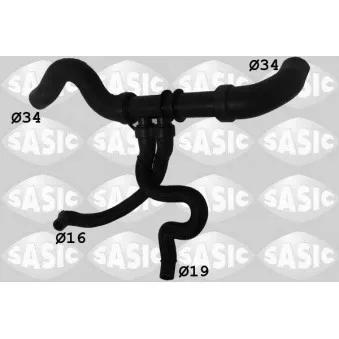 Durite de radiateur SASIC 3404101