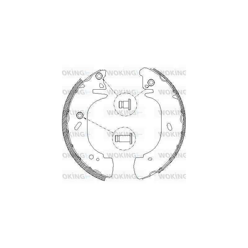Jeu de mâchoires de frein WOKING Z4306.01