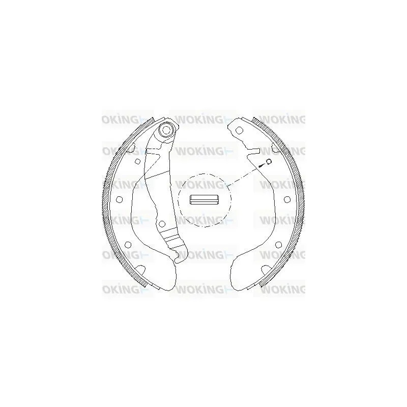 Jeu de mâchoires de frein WOKING Z4307.00