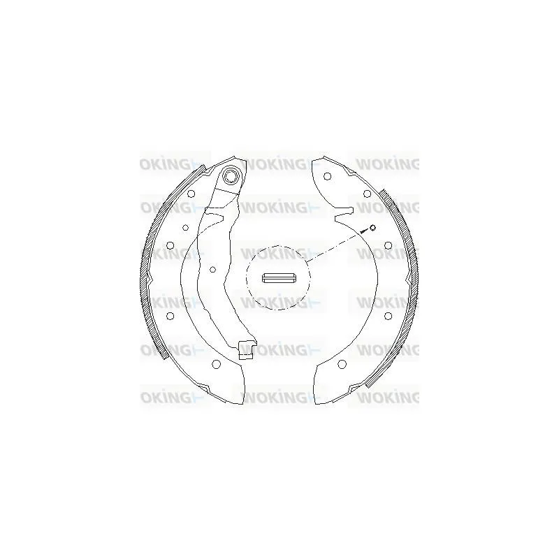 Jeu de mâchoires de frein WOKING Z4396.01