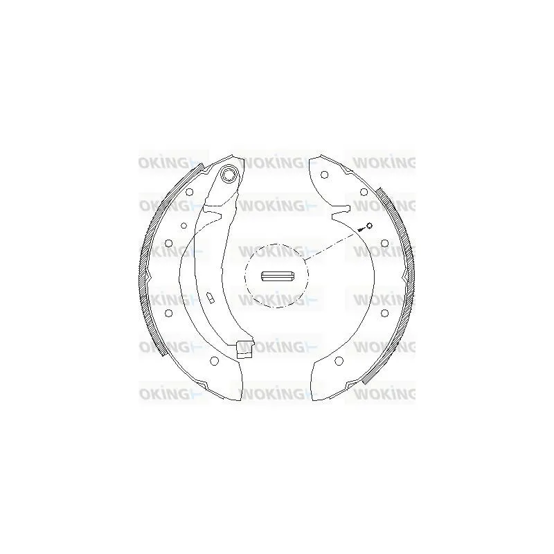 Jeu de mâchoires de frein WOKING Z4396.02