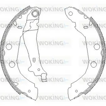Jeu de mâchoires de frein WOKING Z4415.00