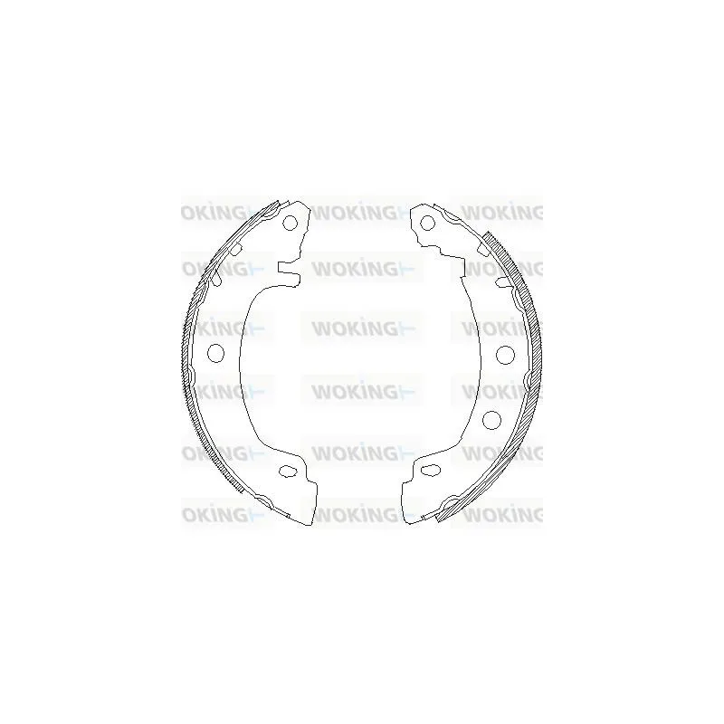 Jeu de mâchoires de frein WOKING Z4416.00