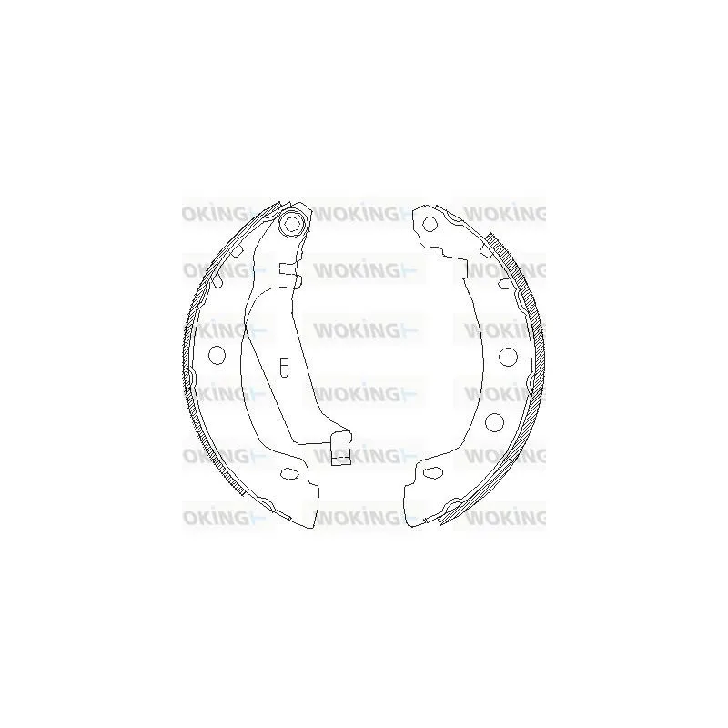 Jeu de mâchoires de frein WOKING Z4416.01