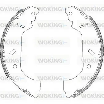 Jeu de mâchoires de frein WOKING Z4417.00