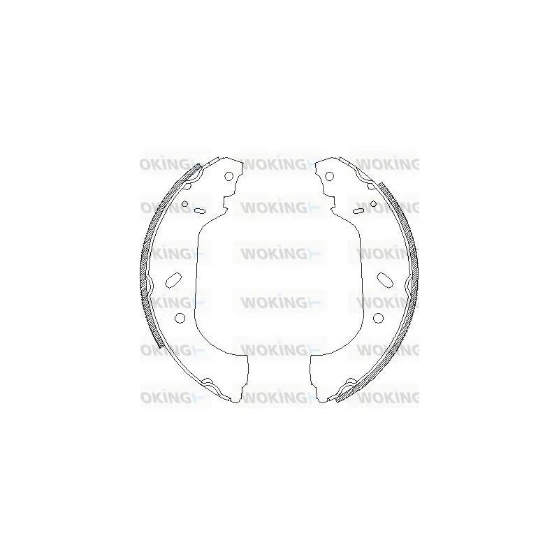 Jeu de mâchoires de frein WOKING Z4417.00