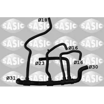 Durite de radiateur SASIC 3404140