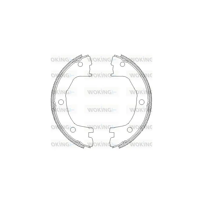 Jeu de mâchoires de frein, frein de stationnement WOKING Z4712.00