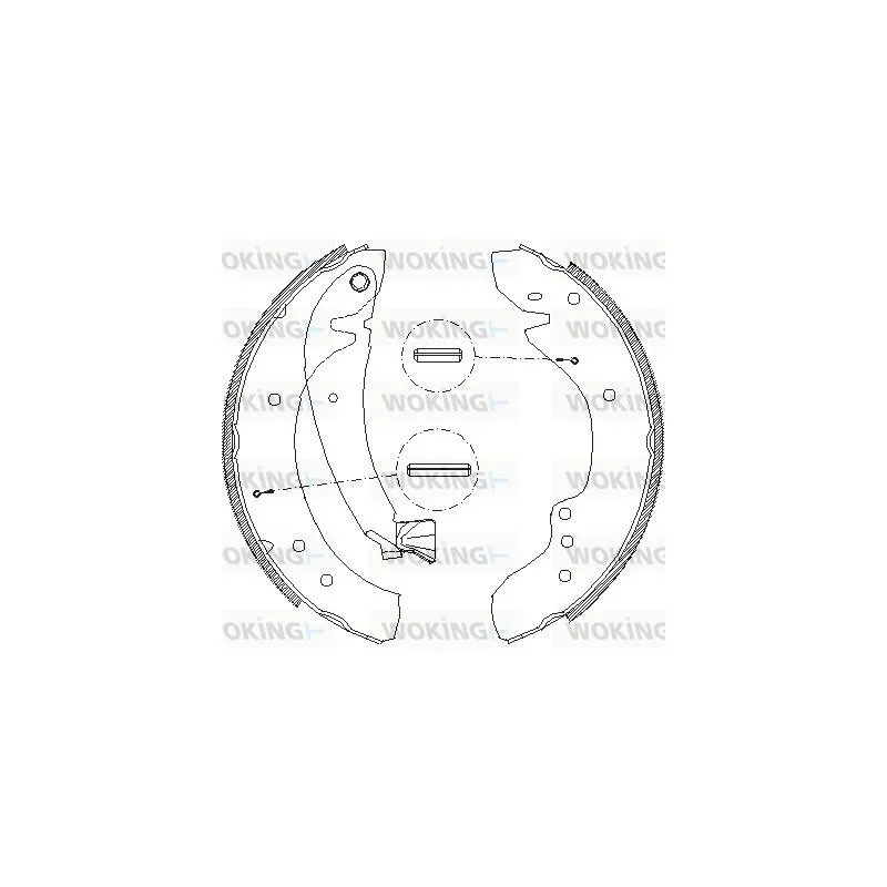Jeu de mâchoires de frein WOKING Z4718.00