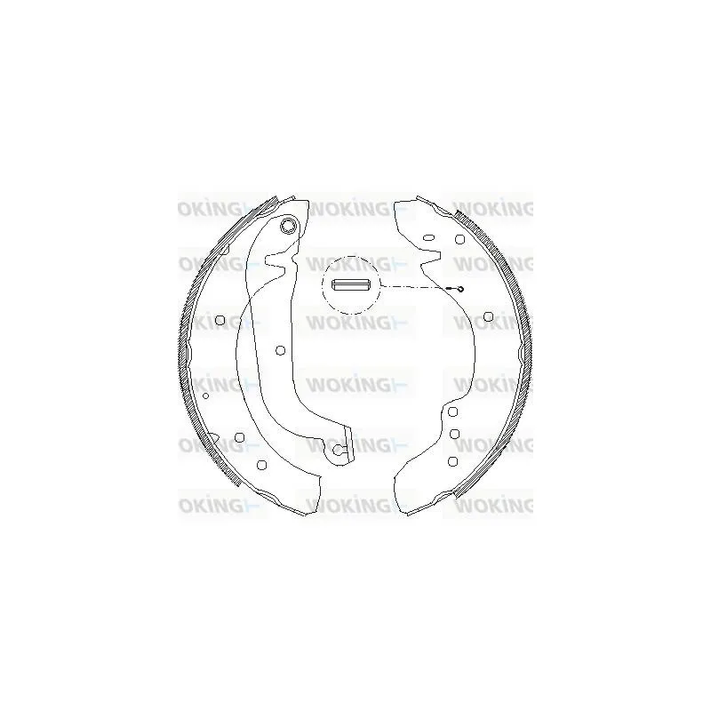 Jeu de mâchoires de frein WOKING Z4718.01