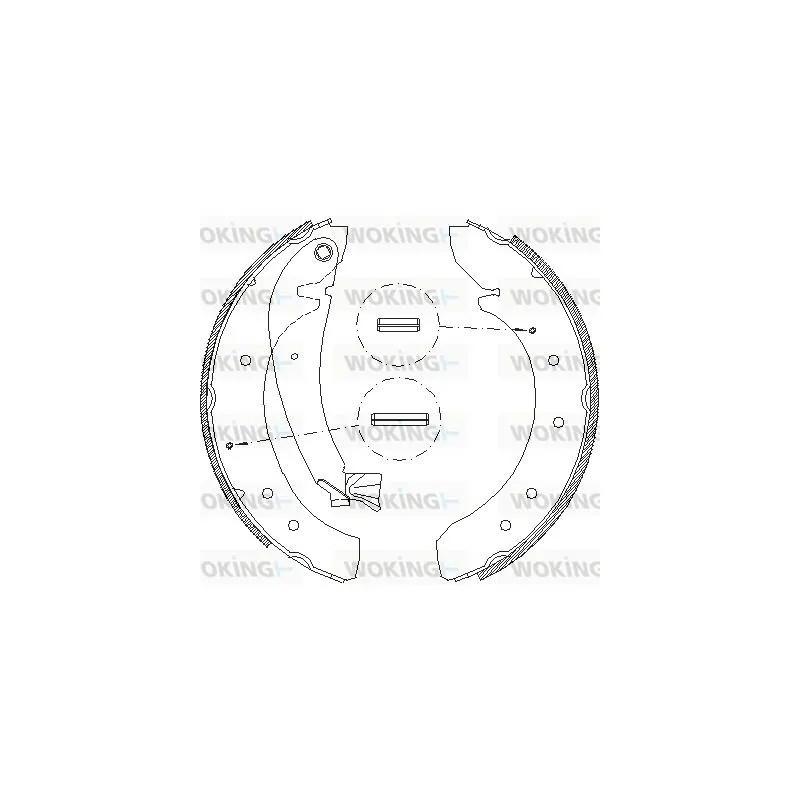 Jeu de mâchoires de frein WOKING Z4719.00