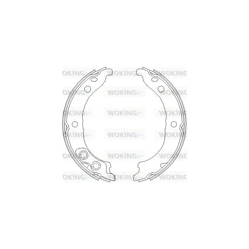 Jeu de mâchoires de frein, frein de stationnement WOKING Z4728.00