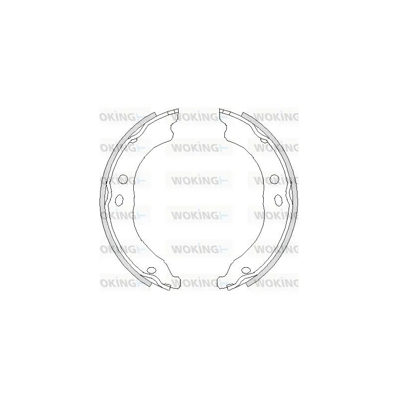 Jeu de mâchoires de frein, frein de stationnement WOKING Z4750.00