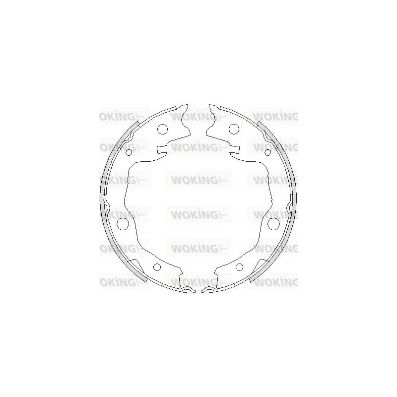 Jeu de mâchoires de frein, frein de stationnement WOKING Z4752.00
