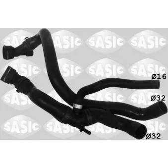 Durite de radiateur SASIC 3406119