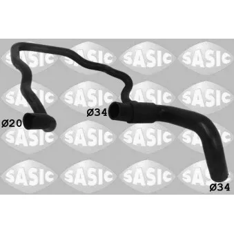 Durite de radiateur SASIC 3406211