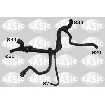 Durite de radiateur SASIC 3406229