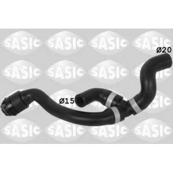 Durite de radiateur SASIC 3406307