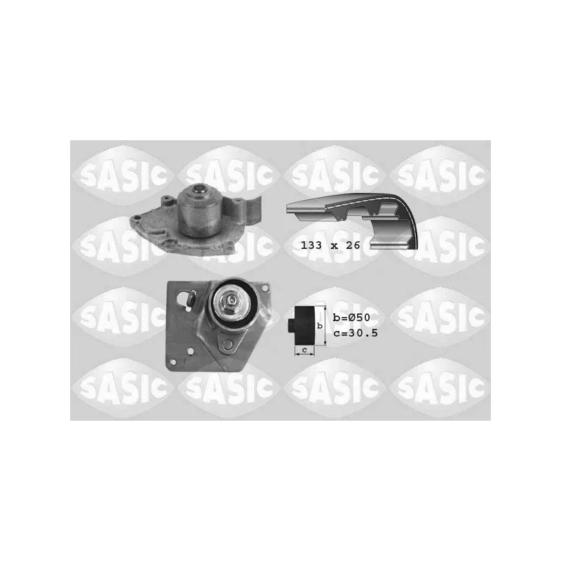 Pompe à eau + kit de courroie de distribution SASIC 3904004