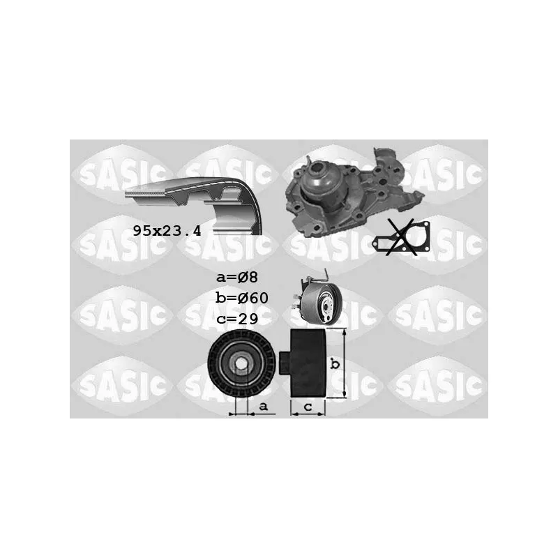 Pompe à eau + kit de courroie de distribution SASIC 3904010