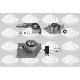 Pompe à eau + kit de courroie de distribution SASIC 3904032