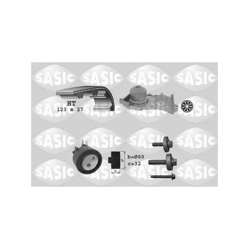 Pompe à eau + kit de courroie de distribution SASIC 3904035