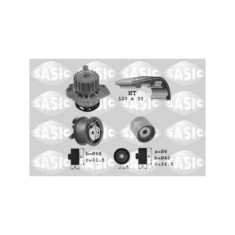 Pompe à eau + kit de courroie de distribution SASIC 3906003
