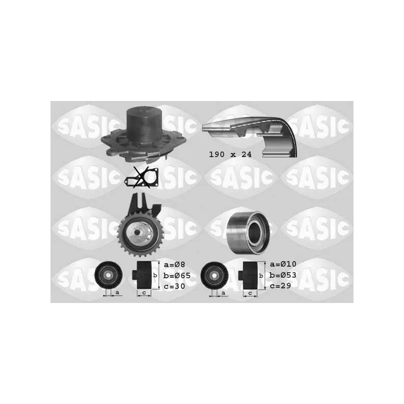 Pompe à eau + kit de courroie de distribution SASIC 3906006