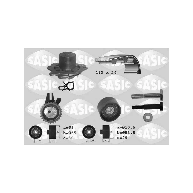 Pompe à eau + kit de courroie de distribution SASIC 3906008