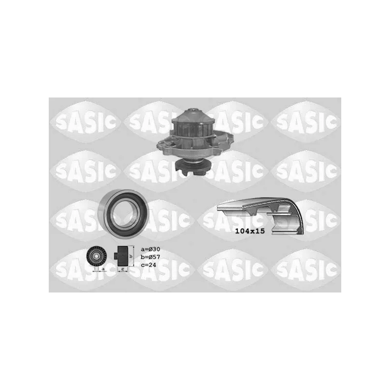 Pompe à eau + kit de courroie de distribution SASIC 3906015
