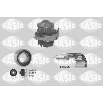 Pompe à eau + kit de courroie de distribution SASIC 3906017