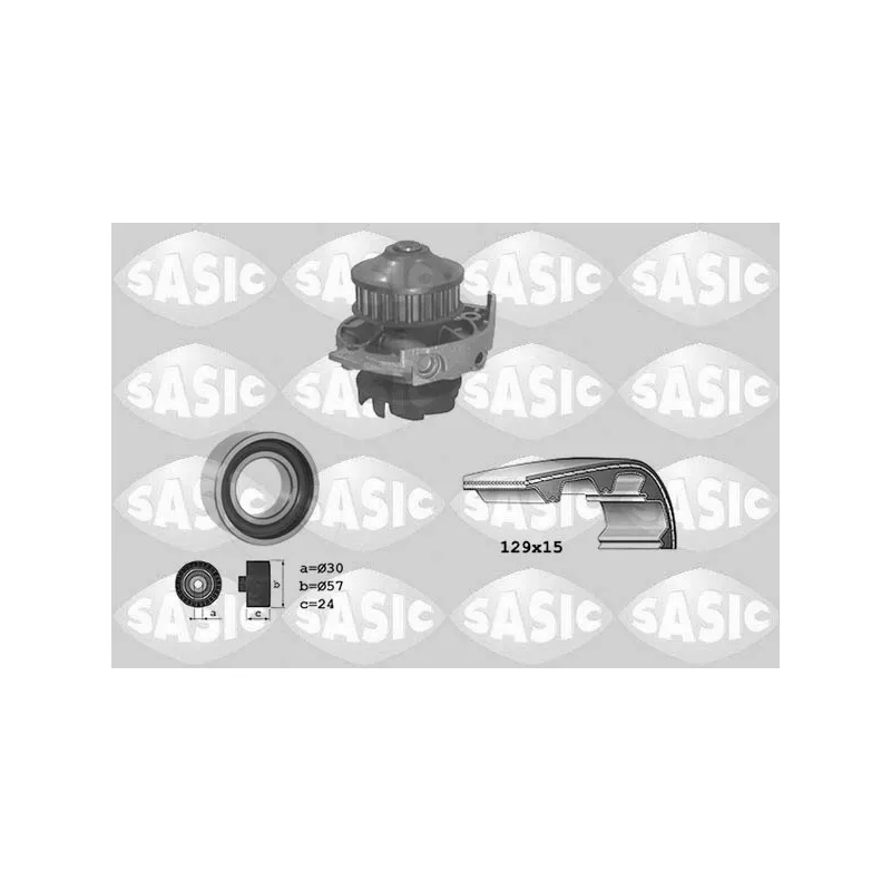 Pompe à eau + kit de courroie de distribution SASIC 3906017