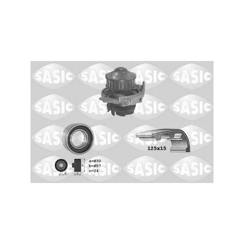 Pompe à eau + kit de courroie de distribution SASIC 3906018