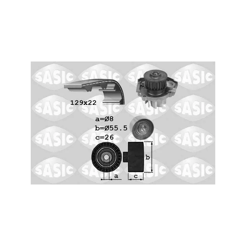 Pompe à eau + kit de courroie de distribution SASIC 3906041