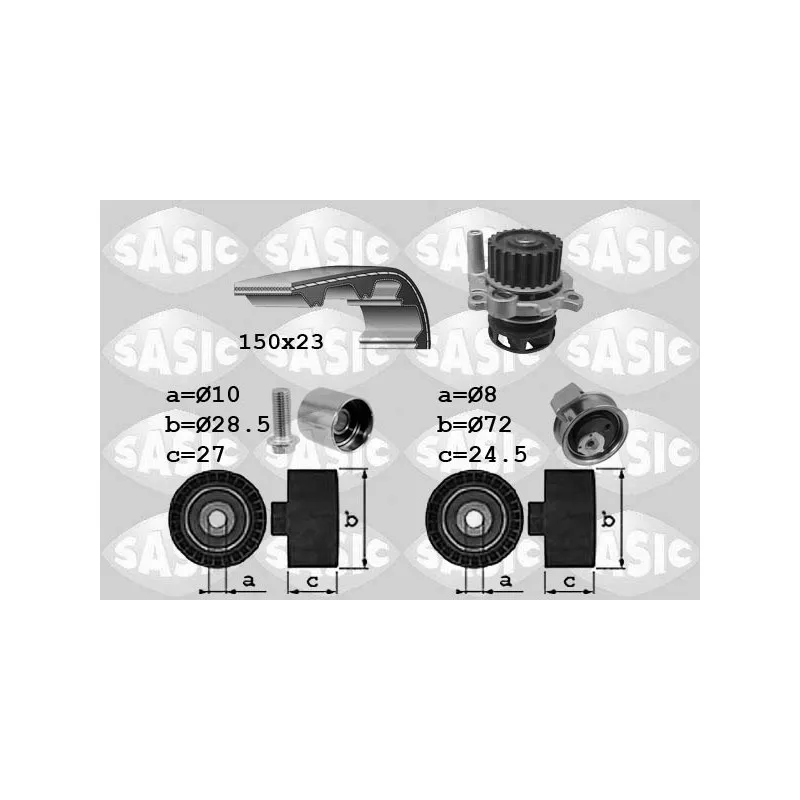 Pompe à eau + kit de courroie de distribution SASIC 3906063