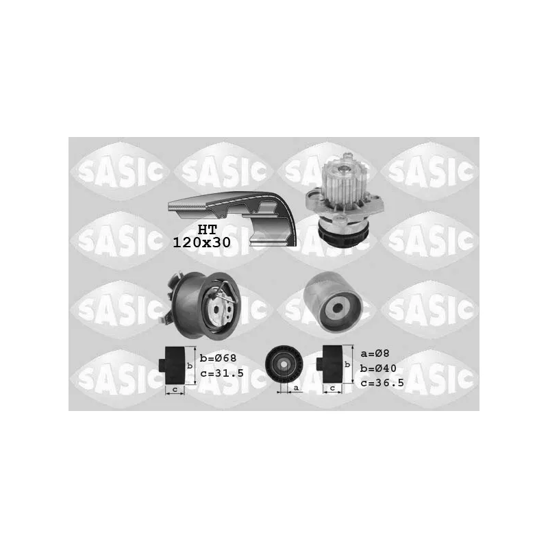 Pompe à eau + kit de courroie de distribution SASIC 3906080