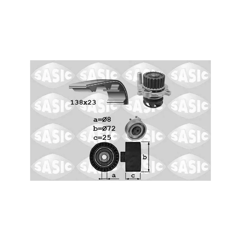 Pompe à eau + kit de courroie de distribution SASIC 3906091