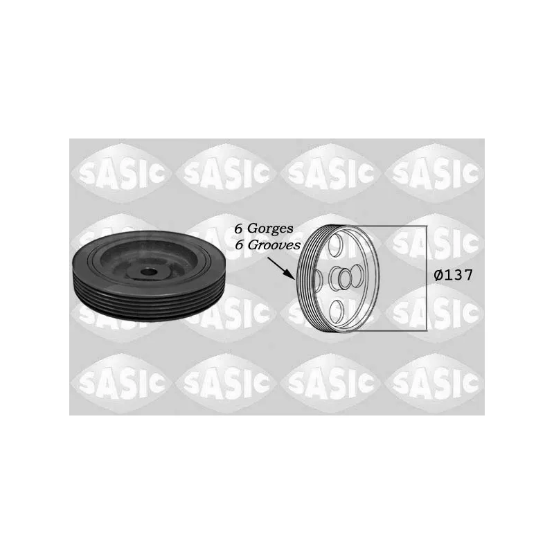 Poulie, vilebrequin SASIC 4000703