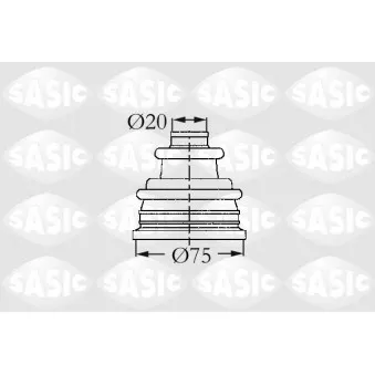 Soufflets de cardan avant SASIC 4003404