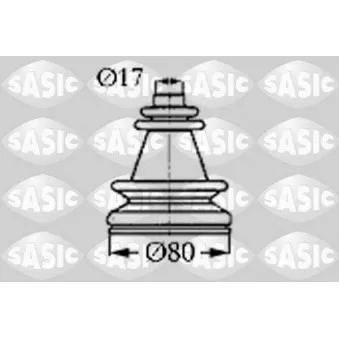 Soufflets de cardan avant SASIC 4003406